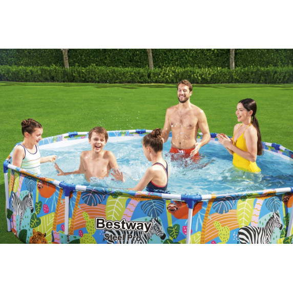 Piscină cu cadru -305x66cm - Sea Life - BESTWAY