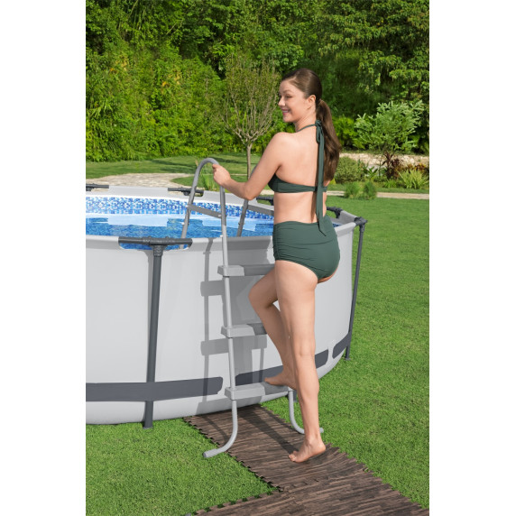 Covoraș din spumă pentru piscină - imitație de lemn - 12 buc - 50x50cm - BESTWAY