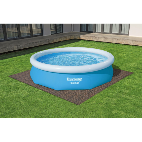 Covoraș din spumă pentru piscină - imitație de lemn - 12 buc - 50x50cm - BESTWAY