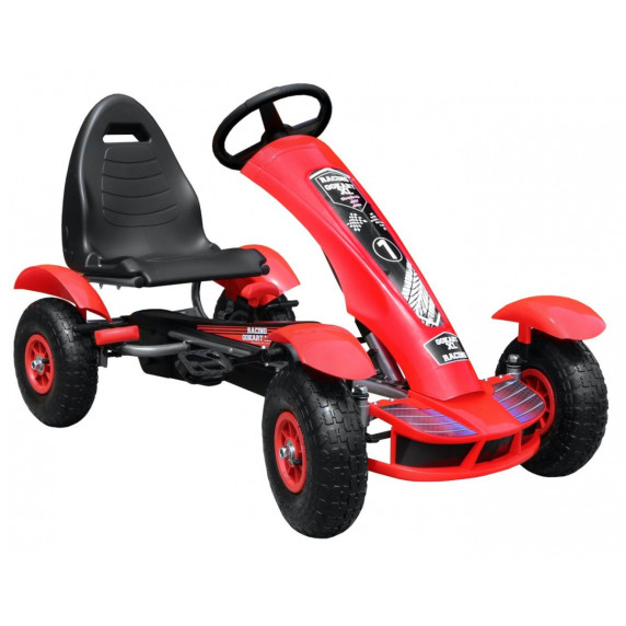 Pedálová motokára GoKart Racing XL - červená