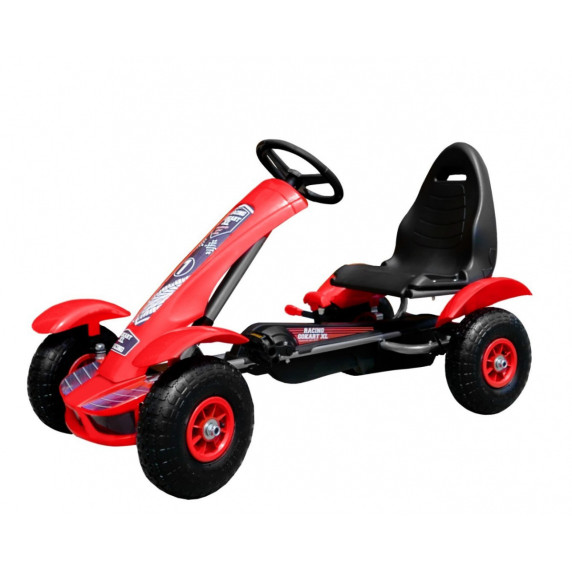 Pedálová motokára GoKart Racing XL - červená