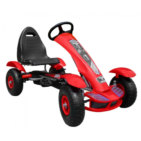 Pedálová motokára GoKart Racing XL - červená