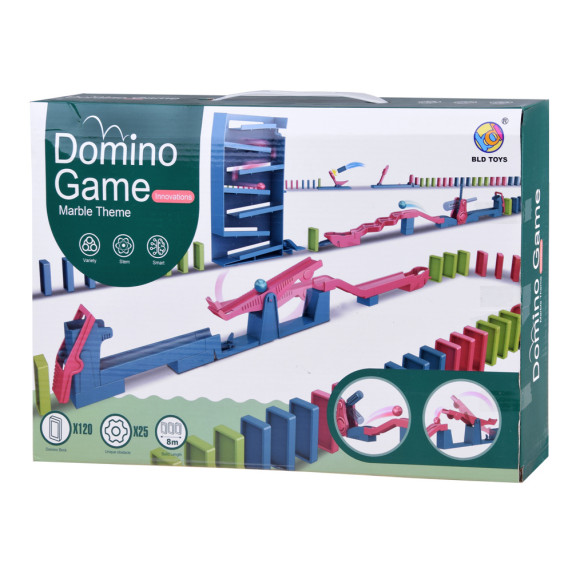 Domino súprava Inlea4Fun MARBLE DOMINO GAME