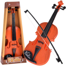 Játék hegedű 42 cm Inlea4Fun VIOLIN - Világosbarna - 