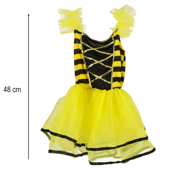 Costum carnava de  albină - LOVELY BEE FAIRY - mărimea S (100-110 cm)