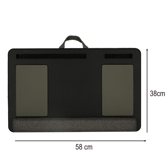 Suport laptop 58 x 38 cm - negru