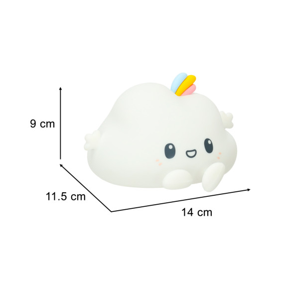 Szilikon éjszakai lámpa RGB LITTLE CLOUD - Felhő