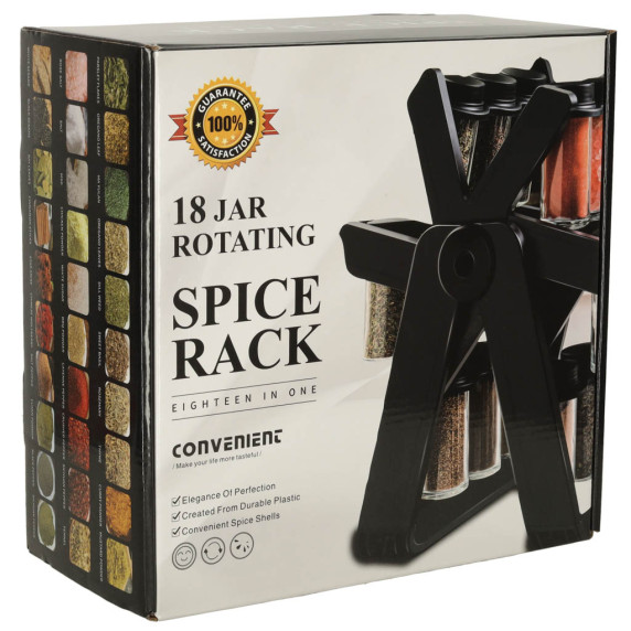 Otočný organizér na korenie 18 nádob SPICE RACK