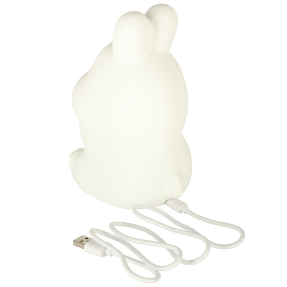 Detská nočná LED lampa silikónová LITTLE RABBIT - zajačik