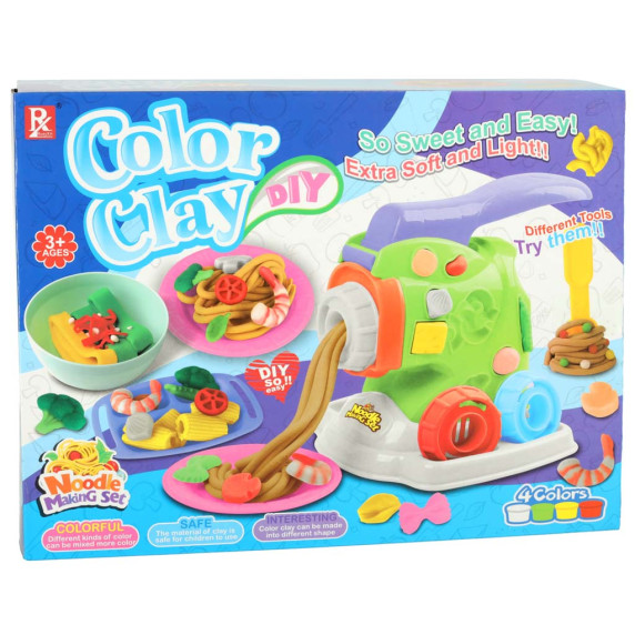 Strojček na výrobu cestovín s plastelínou COLOR CLAY