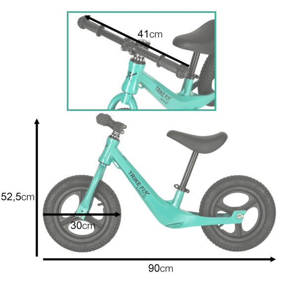 Detské cykloodrážadlo TRIKE FIX ACTIVE X2 - zelené