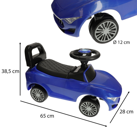 Detské odrážadlo so zvukovými a svetelnými efektmi Inlea4Fun BABY CAR - modré