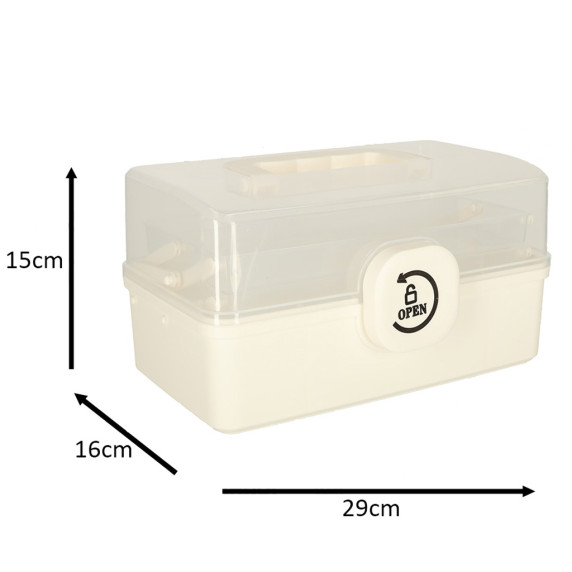 Organizator recipient medicamente 29 x 16 x 15 cm - Inlea4Home MEDICINE CONTAINER