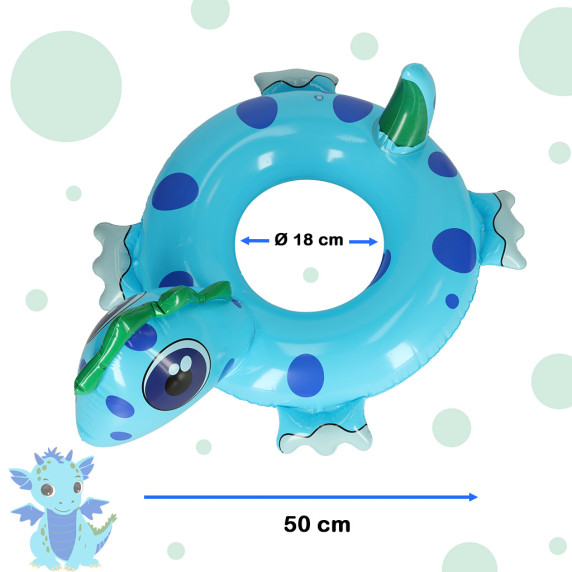 Nafukovacie koleso pre deti 50 cm - dinosaurus