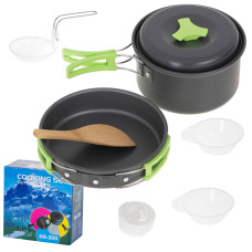 Ustensile de camping, set veselă turistică - COOKING SET DS-200 - 