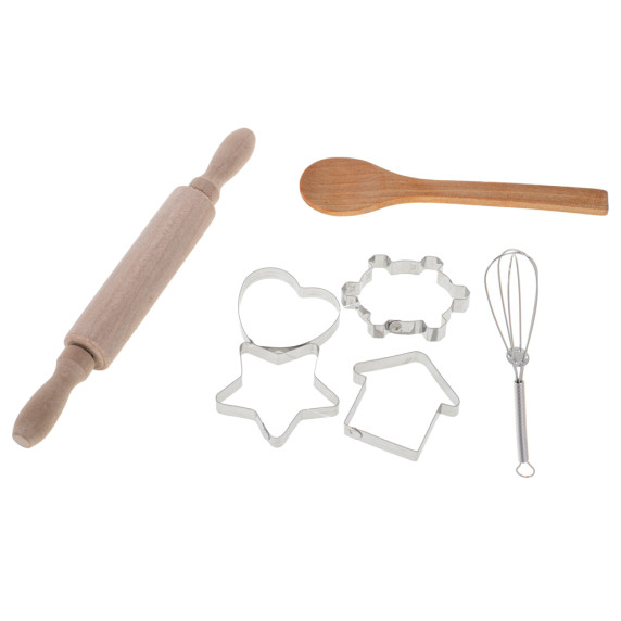 Detská kuchynská zástera s príslušenstvom 11 kusov Inlea4Fun CHILDREN CHEF SET