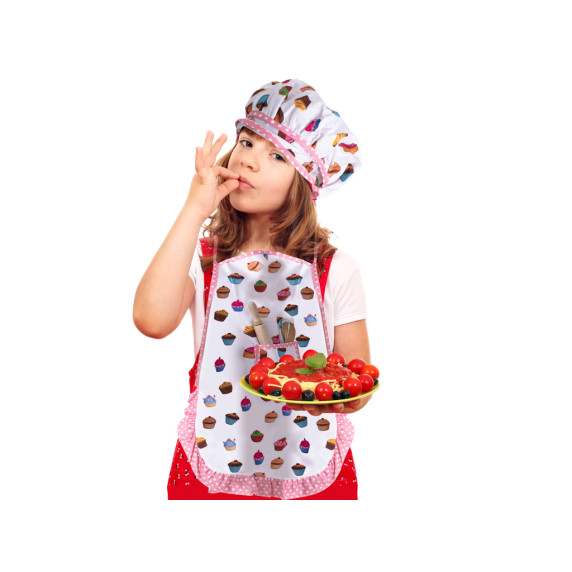 Detská kuchynská zástera s príslušenstvom 11 kusov Inlea4Fun CHILDREN CHEF SET