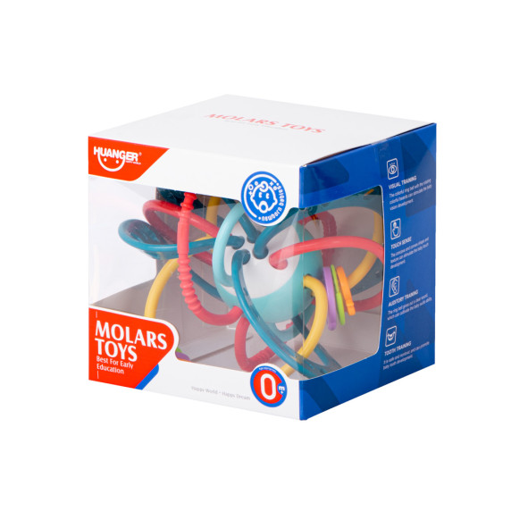 Hrkálka a hryzátko Inlea4Fun MOLARS TOYS