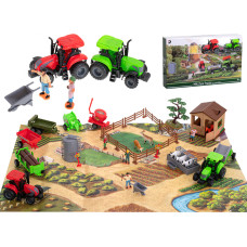 Farm játék készlet mezőgazdasági járművekkel és állatokkal 49 darabos Inlea4Fun FARM TRACTOR - 