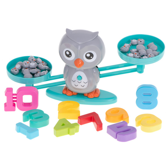 Oktatójáték, matematikai segédeszköz Inlea4Fun BALANCE OWL - bagoly