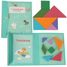 Magnetická knižka 3D puzzle - tangram bloky - 