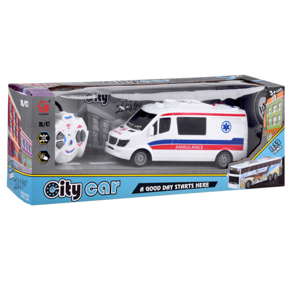 RC Távirányítós mentőautó Inlea4Fun CITY CAR