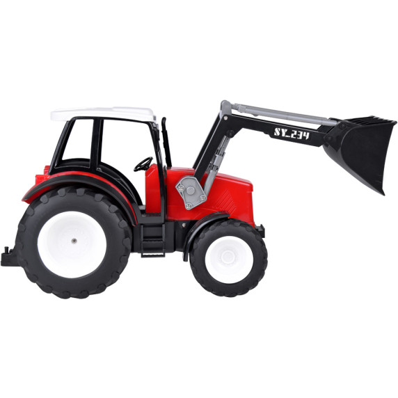 Játék traktor mozgó karral Inlea4Fun FARM TRACTOR RC0666 - Piros