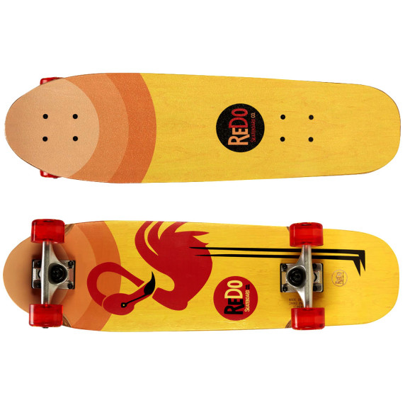 Drevený skateboard ReDo Flaming - plameniak