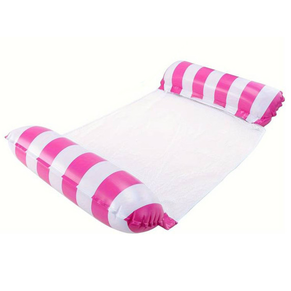 Saltea gonflabilă de tip hamac 118 x 67 cm - Inlea4Fun SP0758 - roz