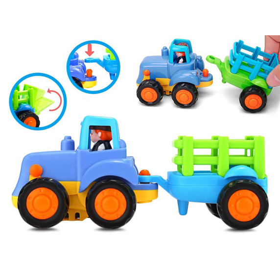 Sada stavebných vozidiel 4 kusy HOLA Farm ´n Country Vehicle Set