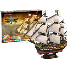 3D puzzle VICTORY hajó HMS haditengerészeti hajó Inlea4Fun ZA1785 - 140 darabos - 