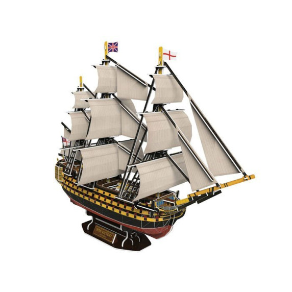 3D puzzle VICTORY hajó HMS haditengerészeti hajó Inlea4Fun ZA1785 - 140 darabos