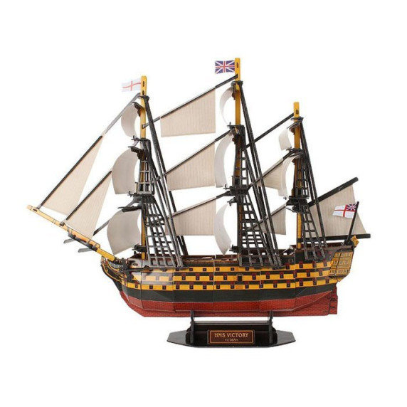 3D puzzle VICTORY hajó HMS haditengerészeti hajó Inlea4Fun ZA1785 - 140 darabos