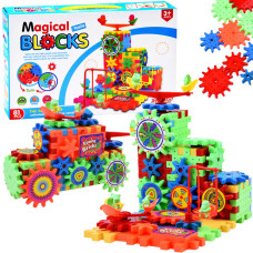 Fogaskerék építőjáték 81 darabos Inlea4Fun MAGICAL BLOCKS - 