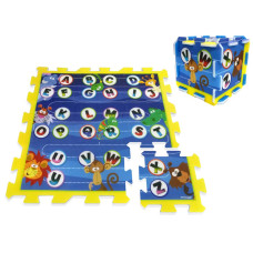 Penová puzzle podložka Inlea4Fun ANIMALS ALPHABET - 