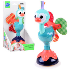 Varázslatos páva csörgő tapadókoronggal HOLA Peacock toy - 