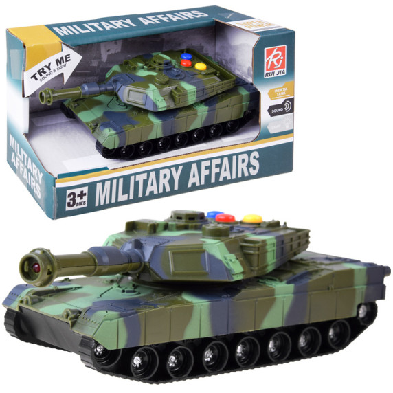 Katonai tank fény- és hangeffektekkel MILITARY AFFAIRS ZA4267 ZI