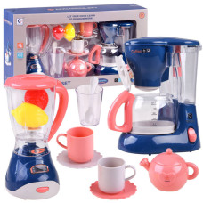 Játék konyhai háztartási gépek turmixgép, kávéfőző teáskészlettel Inlea4Fun APPLIANCE SET - 