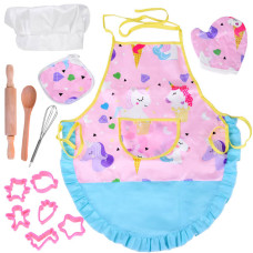 Kötény és főzőkészlet gyerekeknek 13 darabos Inlea4Fun KITCHEN SET - 