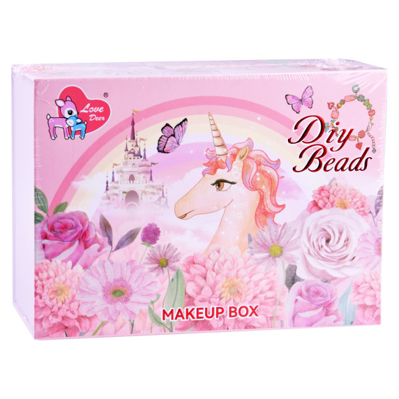 Kozmetikai készlet gyöngyökkel  Inlea4Fun LOVE DEER MAKEUP BOX