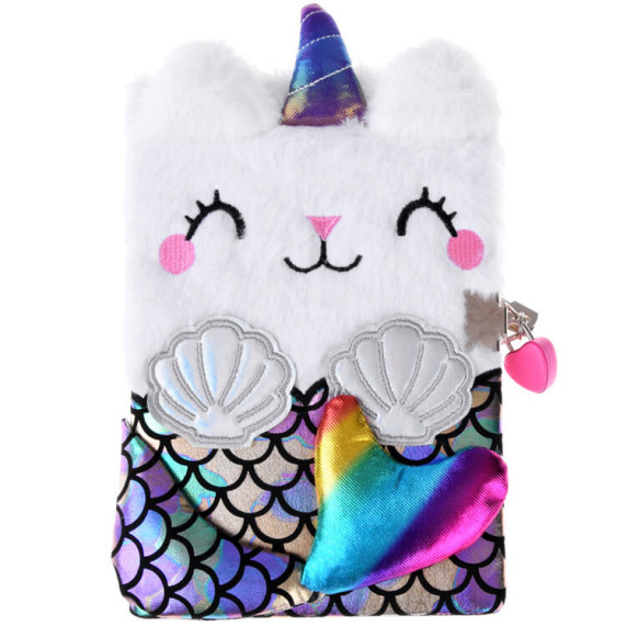 Napló lakattal Kitten Unicorn Mermaid ZA4821