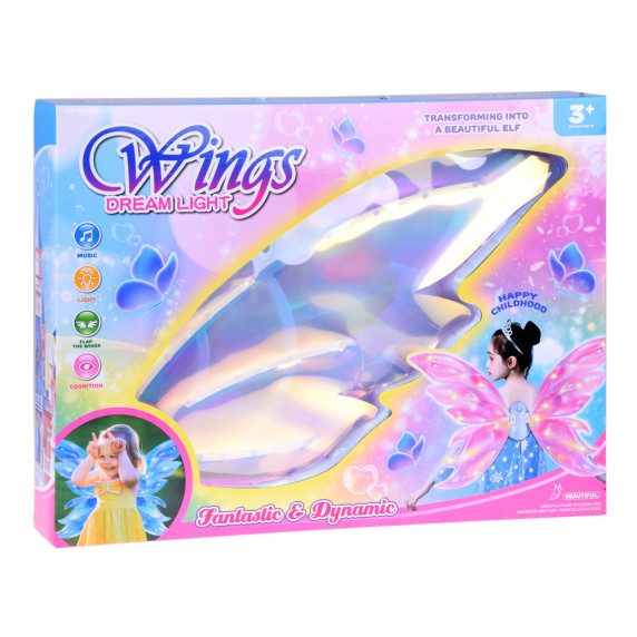 Világító mesés tündérszárnyak Inlea4Fun WINGS DREAM LIGHT