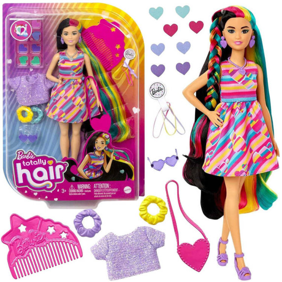 Barbie baba Totally Hair hajkiegészítők BARBIE HCM90 