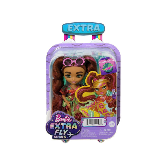 Barbie Extra Fly Minis játékbaba napfényes tengerparti stílusban ZA5108