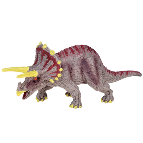 Gumi dinoszaurusz figura Inlea4Fun - Triceratopts DINOSAUR WORLD ZA5192