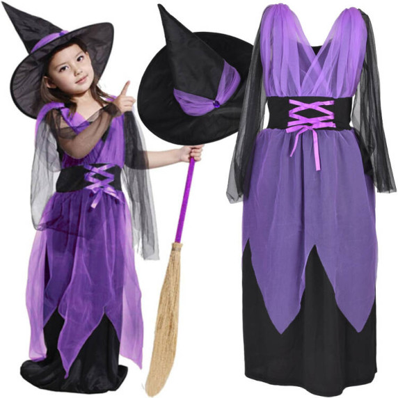 Costum pentru Vrajitoare - Inlea4Fun LOVELY WITCH GIRL 