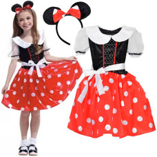 Detský kostým Minnie Mouse Inlea4Fun Inlea4Fun PRETTY MINNIE GIRL - veľkosť 120-130 cm - 