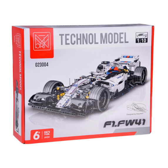 Építőjáték 1152 darabos Inlea4Fun TECHNOL MODEL Bolid F1.FW41