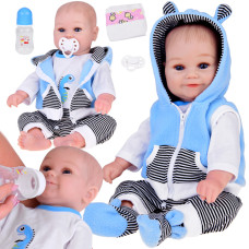 Interaktívna realistická bábika chlapček 50 cm Inlea4Fun REBORN DOLLS - 