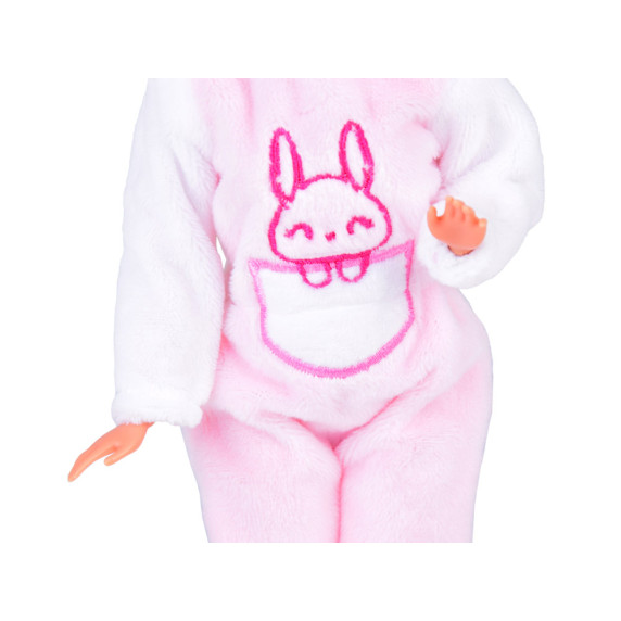 Bábika Anlily v ružovom overale 30 cm Inlea4Fun ANIMAL JUMPSUITS